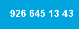 926 645 13 43